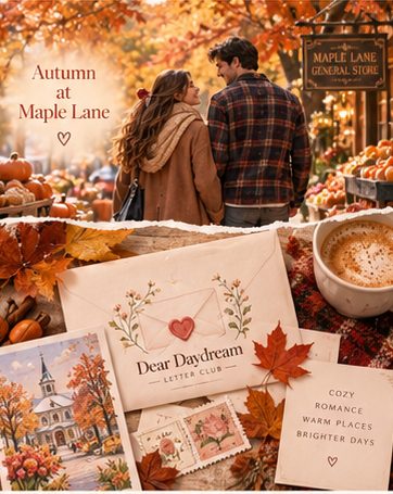 Autumn small town concept
